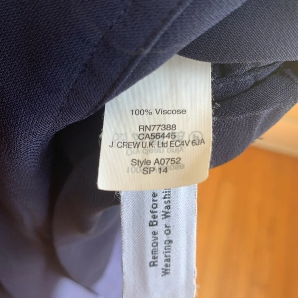 J. Crew blue striped sleeve jersey size 4